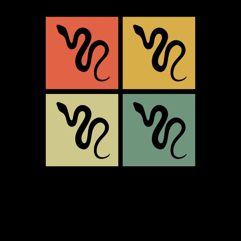 Snake Retro Reptile Python Gift idea