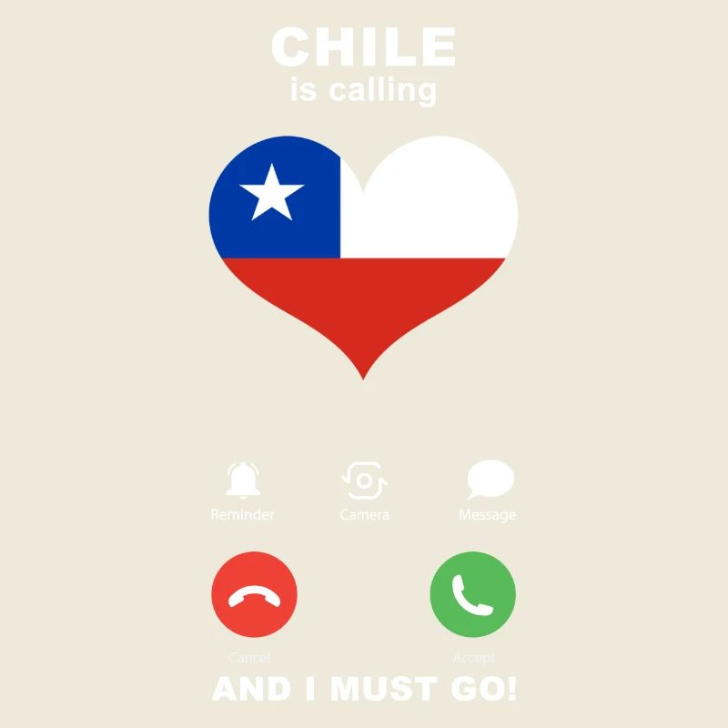 Chile is calling Chile Heart Souvenir