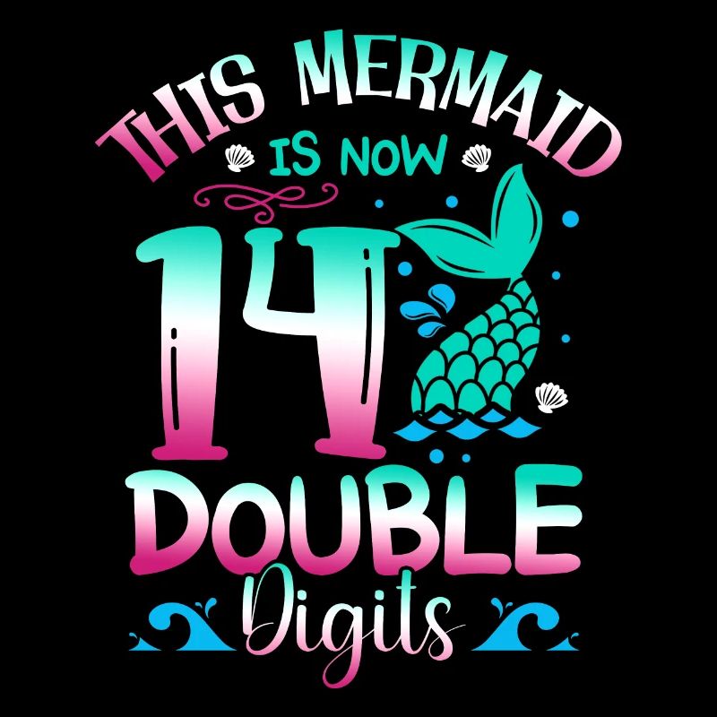 This mermaid is now 14 double digits,
