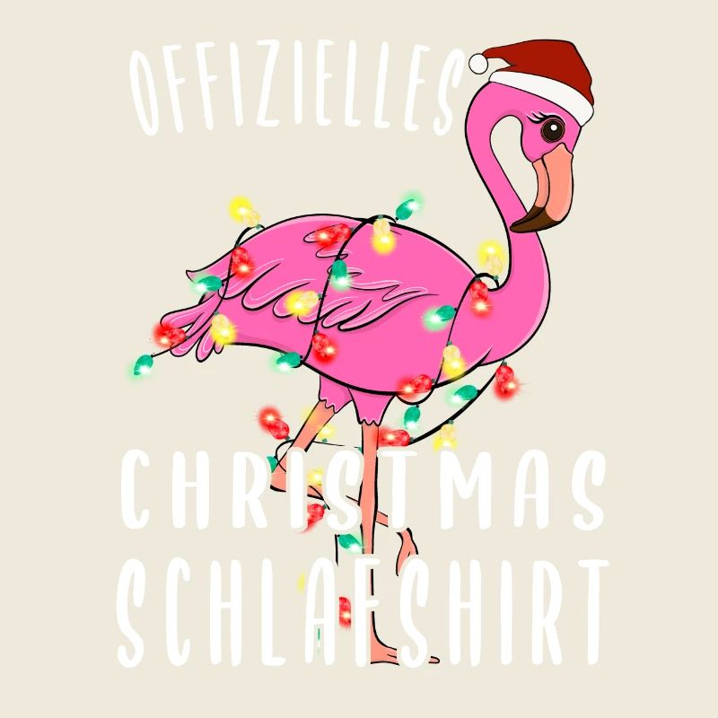 Flamingo Christmas Schlafshirt
