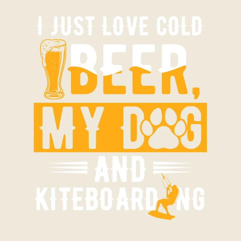 Bier Hund Windsurfen Kiteboarder