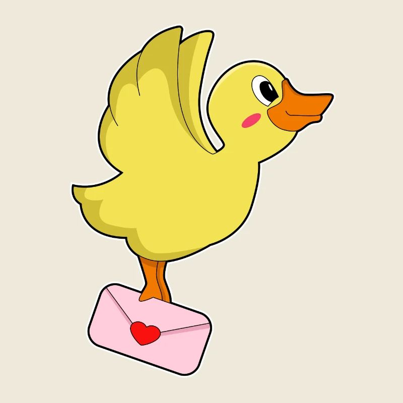 Ente Briefträger Brief