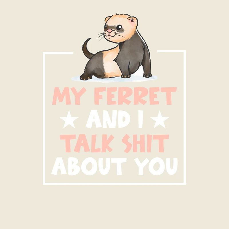 Frettchen Schlankes Wiesel Frettchen