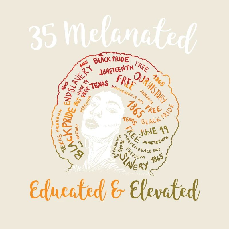 35 Melanated Educated & Elevated Juneteenth