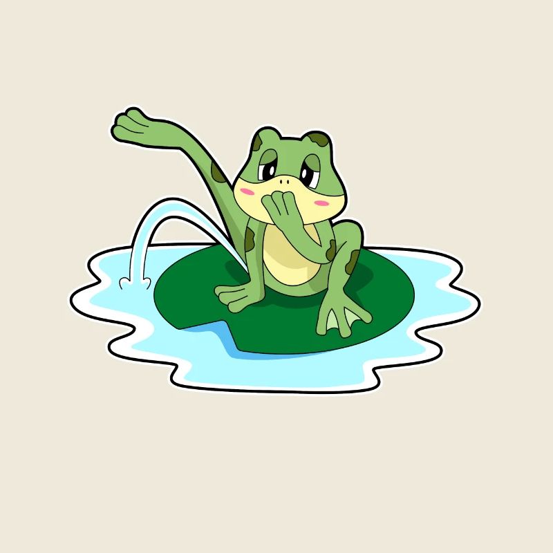 Frosch Toilette