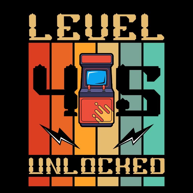 Level 45 Unlocked Arcade Machine Gamer 45.