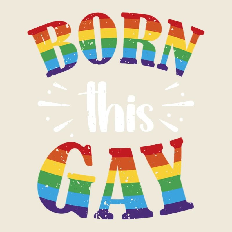 Né ce drapeau de la Gay Pride arc-en-ciel