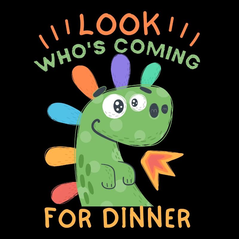 Drôle d’invitation dinosaure à dîner