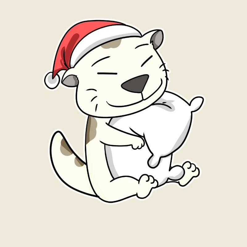 Devon Rex Chat Noël Sommeil Fatigué