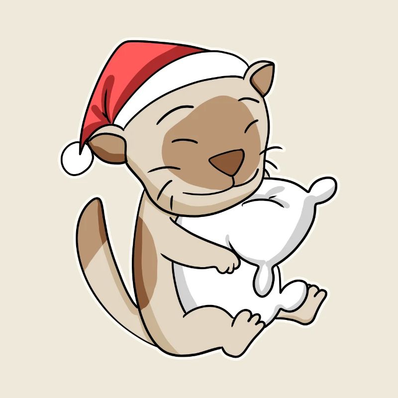 Chat birman Noël Sommeil Fatigué