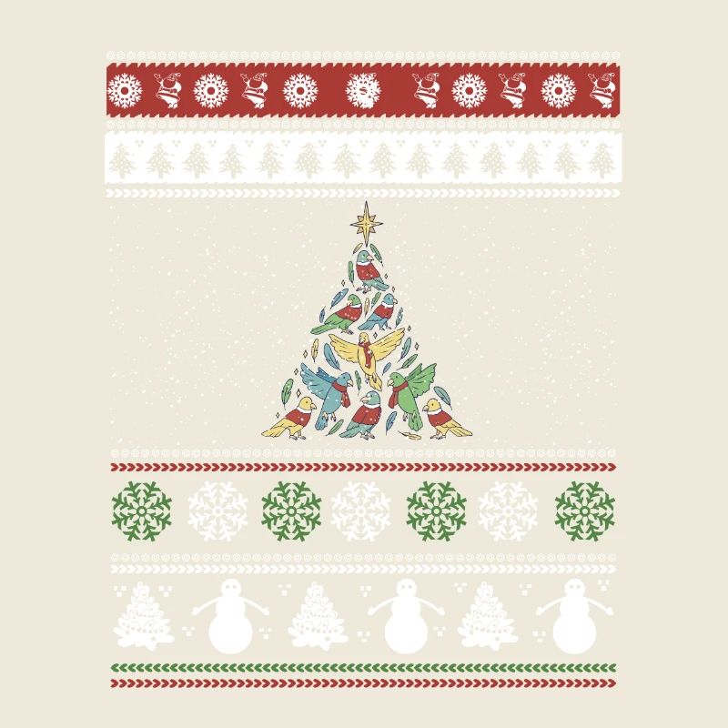 Vögel Weihnachtsbaum Weihnachten