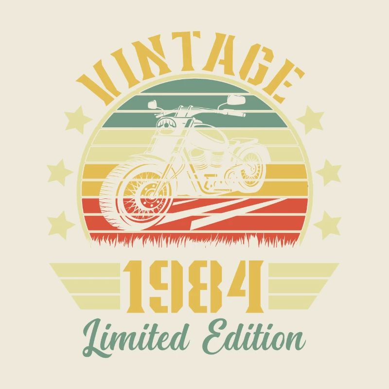 Vintage 1984 Retro Motorrad Geburtstagsgeschenk