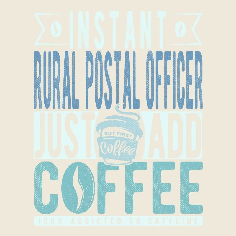 Ländlicher Postoffizier Kaffee Spruch