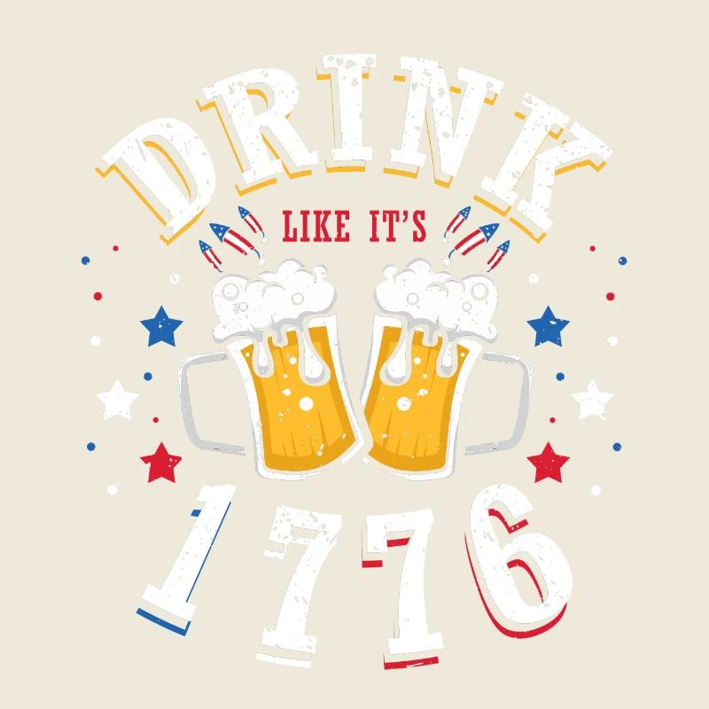 Trinken Wie 1776 4. Juli Biertrinker