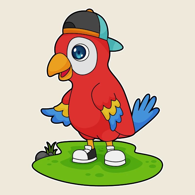 Papagei Cap