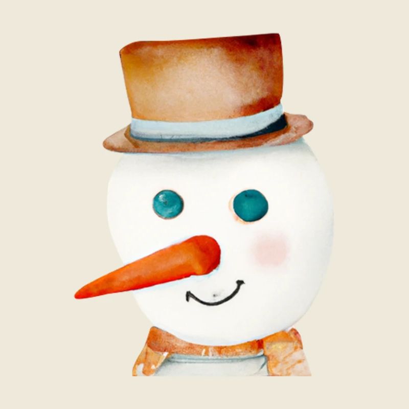 Schneemann Gesicht