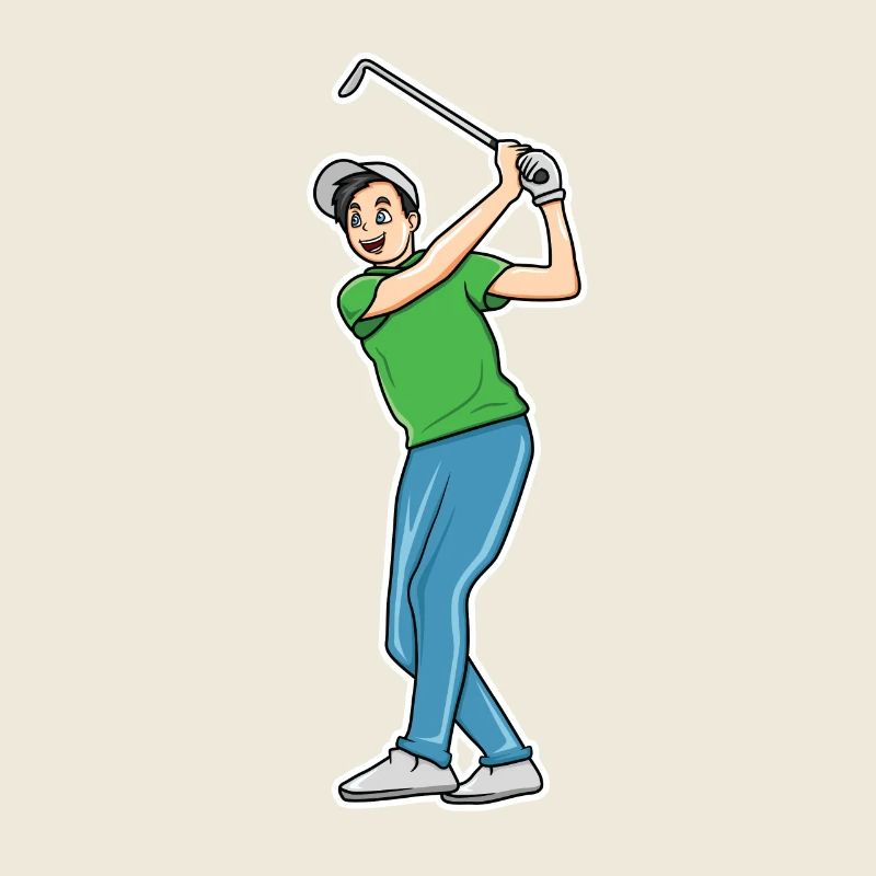 Dessin animé Golf