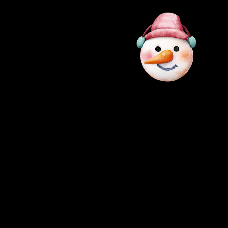 Vintage Winter Schneemann Kopf