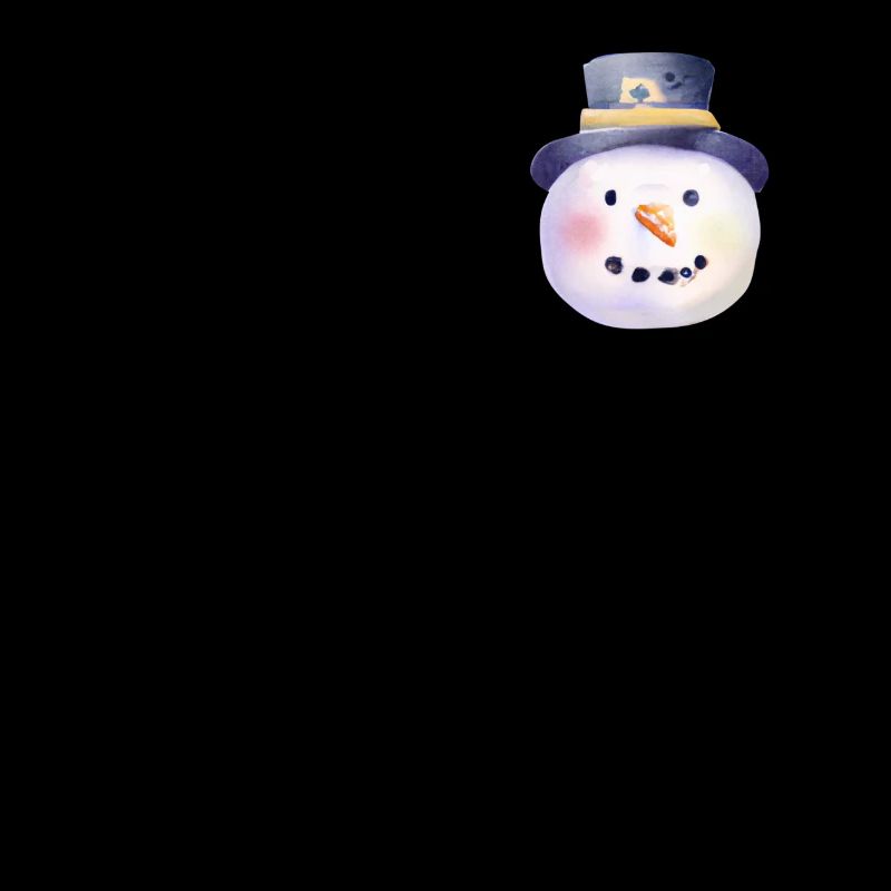 Vintage Winter Schneemann Kopf