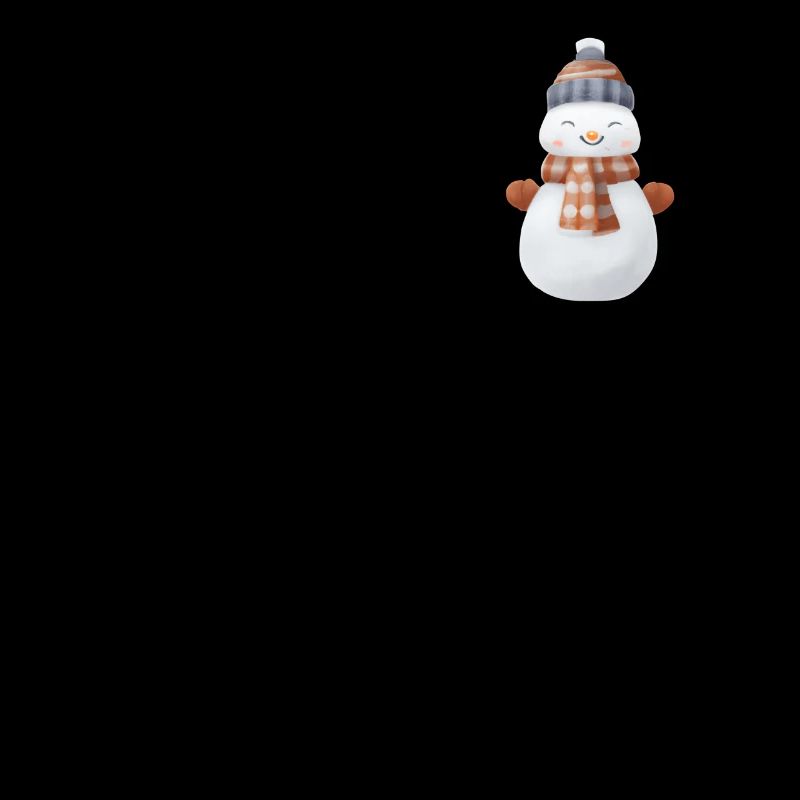 Vintage Snowman Face