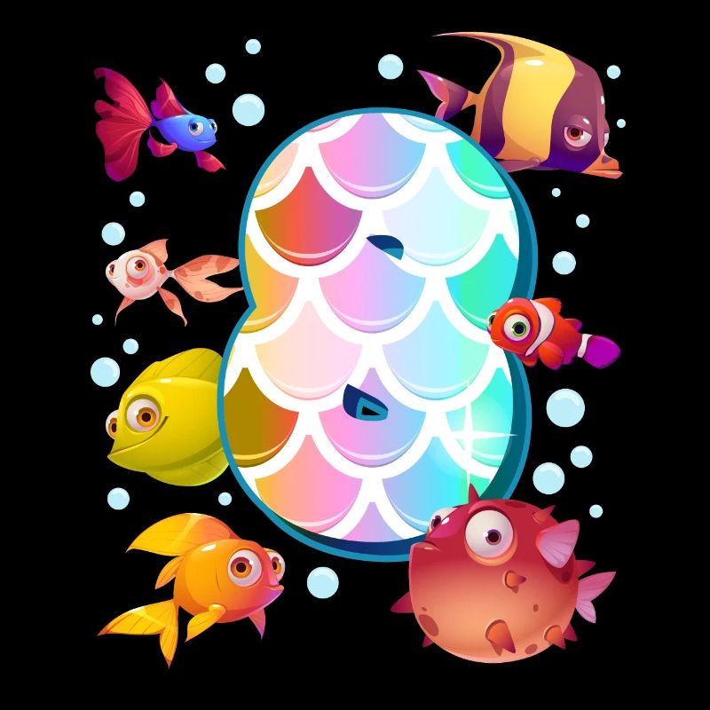8. Geburtstag | Regenbogenfisch Geburtstag |
