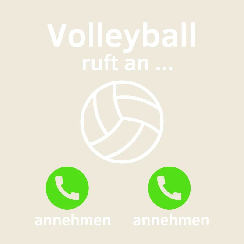 Volleyball ruft an - annehmen oder annehmen?