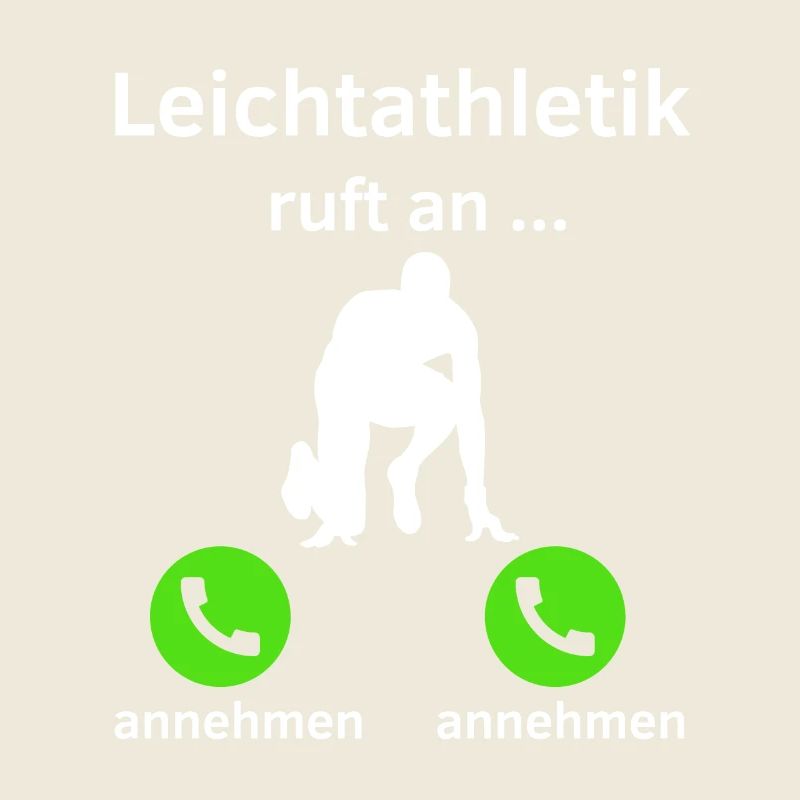 Leichtathletik ruft an - annehmen oder annehmen?