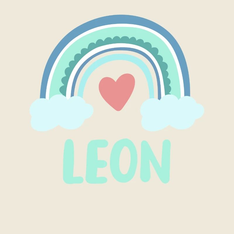 Leon Name Rainbow Baby