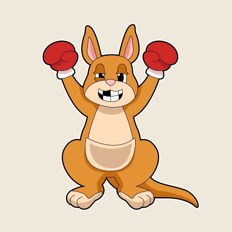 Kangaroo Boxer Boxing Gloves