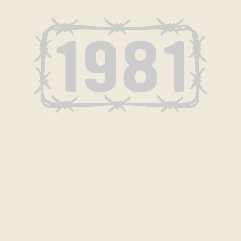 Birthday born 1981 Barbed wire