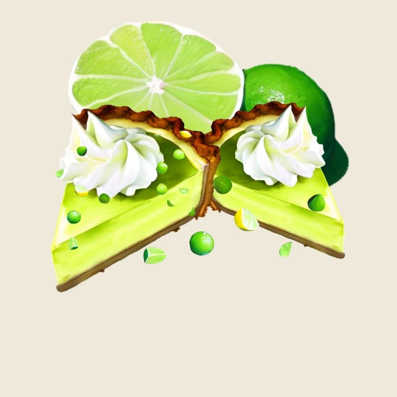 Key Lime Pie Cake Pieces