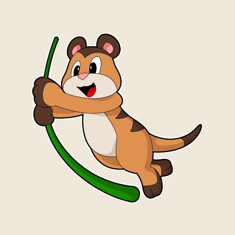 Suricates balancer la corde racinaire