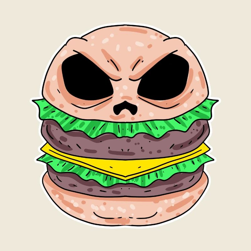 Schädel Burger