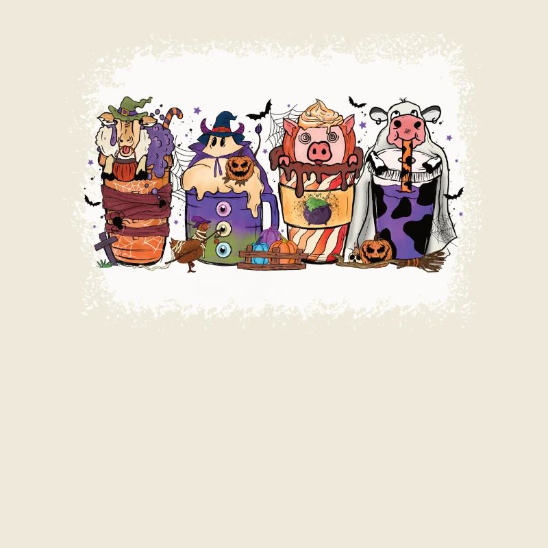 Coupe de chocolat chaud d’automne Halloween