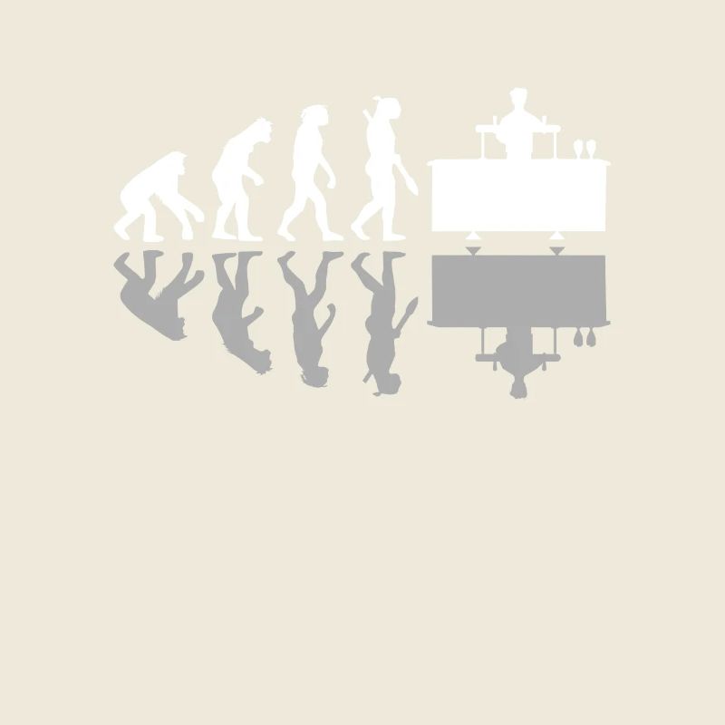 Human Evolution Drôle de barman Barman
