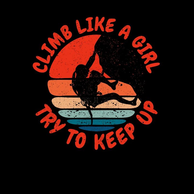 Klettern wie ein Mädchen - Distressed Retro Rock