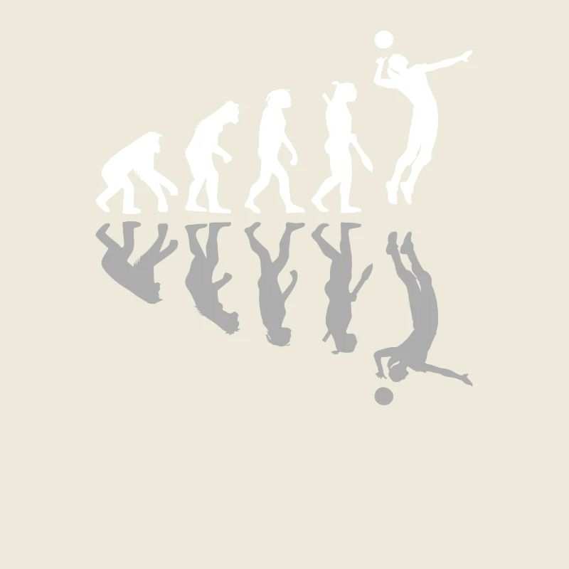 Human Evolution Volleyball Player Sport Lover