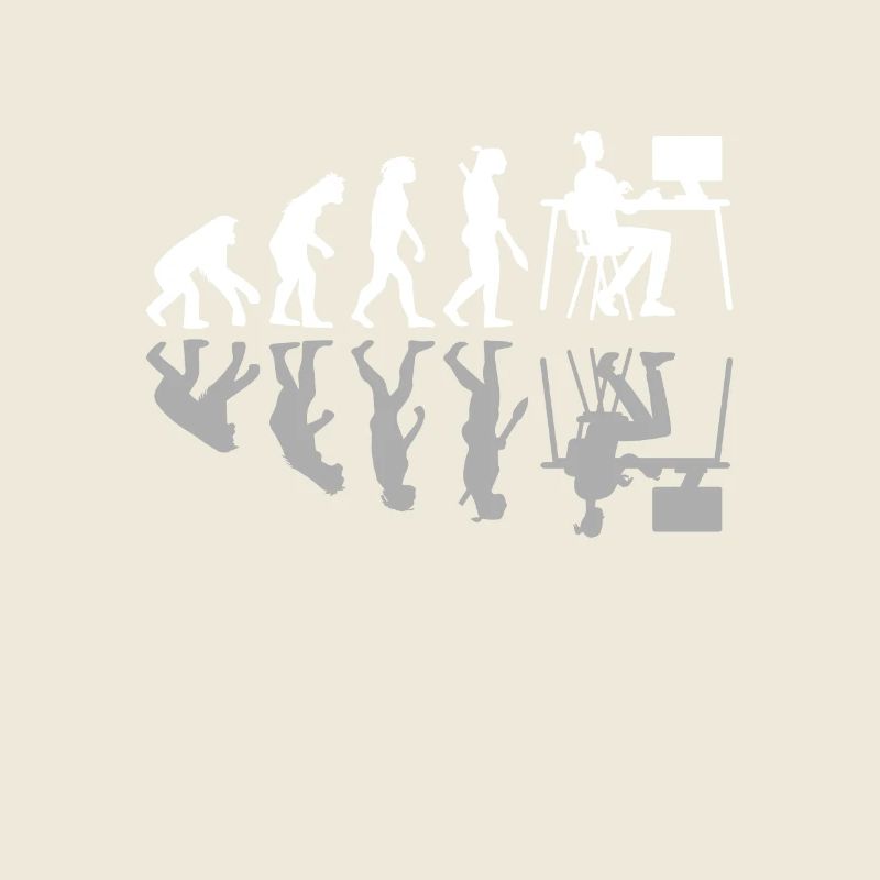 Human Evolution Web Designer Humor Digital Design