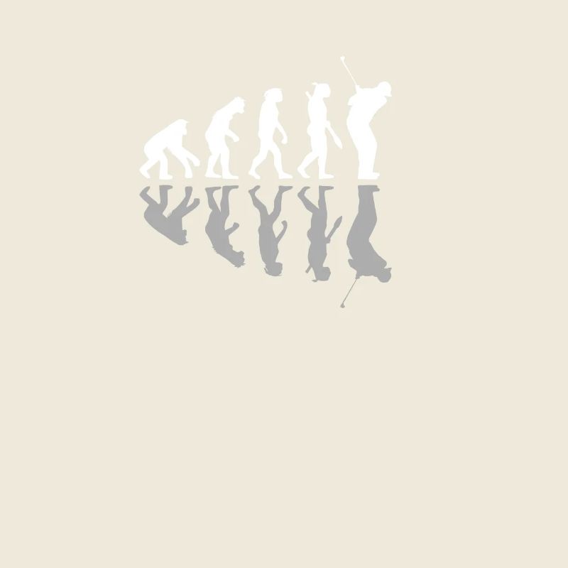 Golfing Human Evolution Golfer Humour Golf Playera