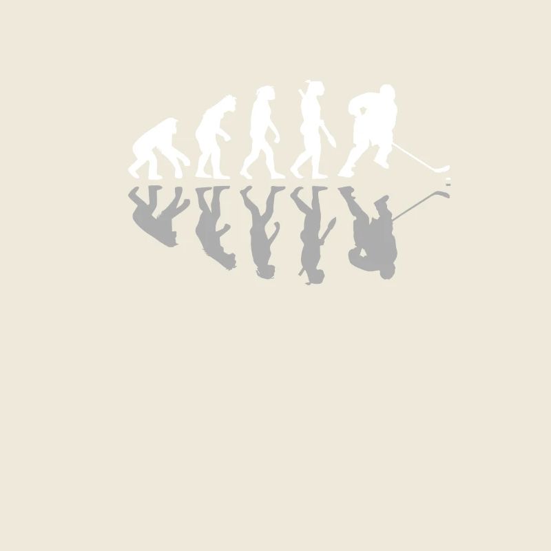 Human Evolution Ice Hockey Player Goalie Stick