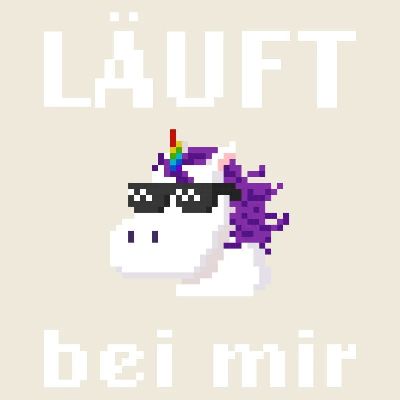 Läuft bei mir Pixelart mit Einhorn