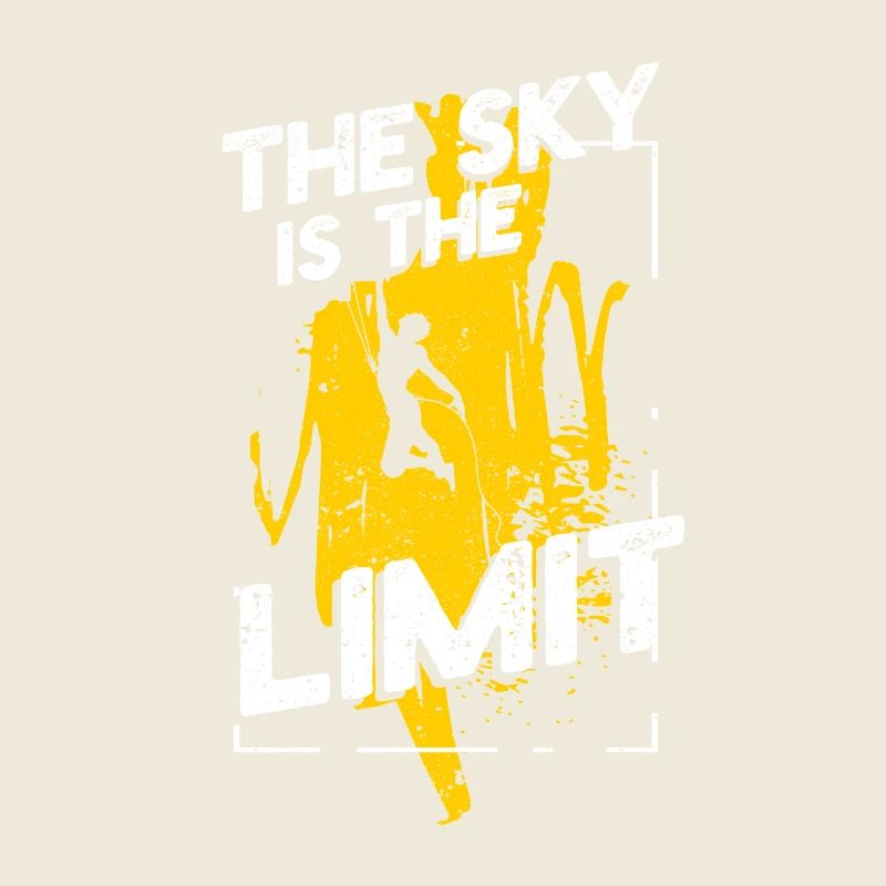 Le ciel est la limite - grimpeur ou rocher