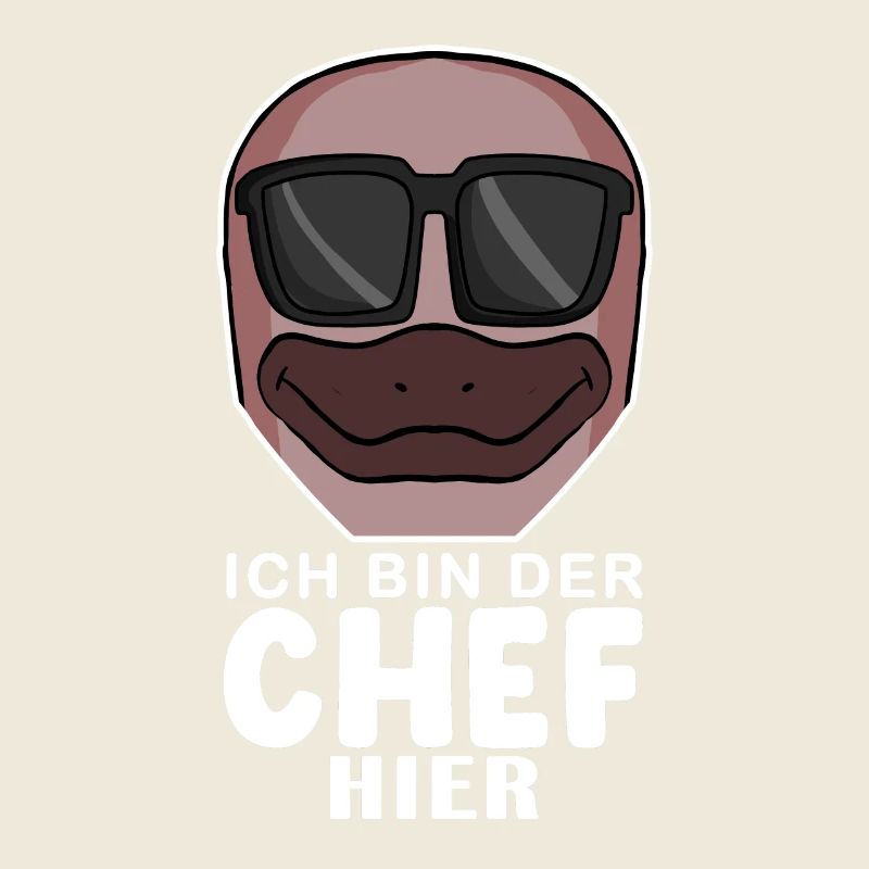 Cool Schnabeltier Chef Spruch
