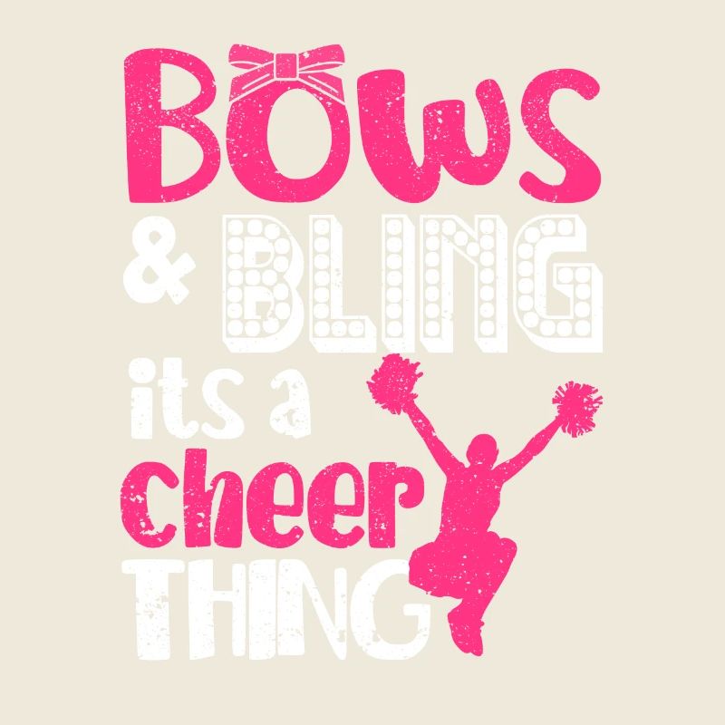 Bows & Bling It’s A Cheer Thing Funny Cheerleaders