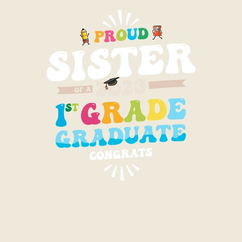 Stolze Schwester einer 1. Klasse von 2023