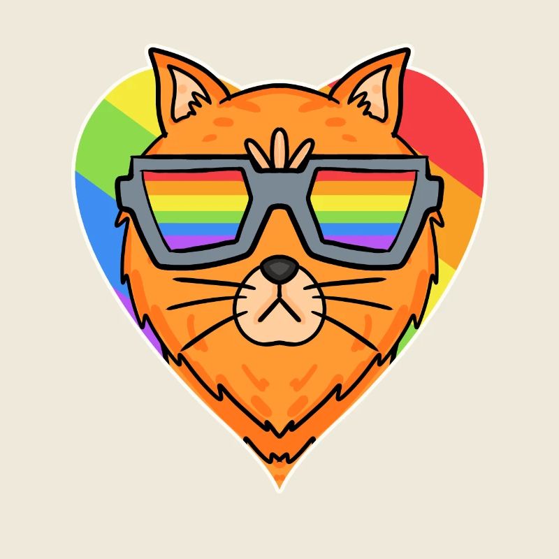 Rainbow - Cat