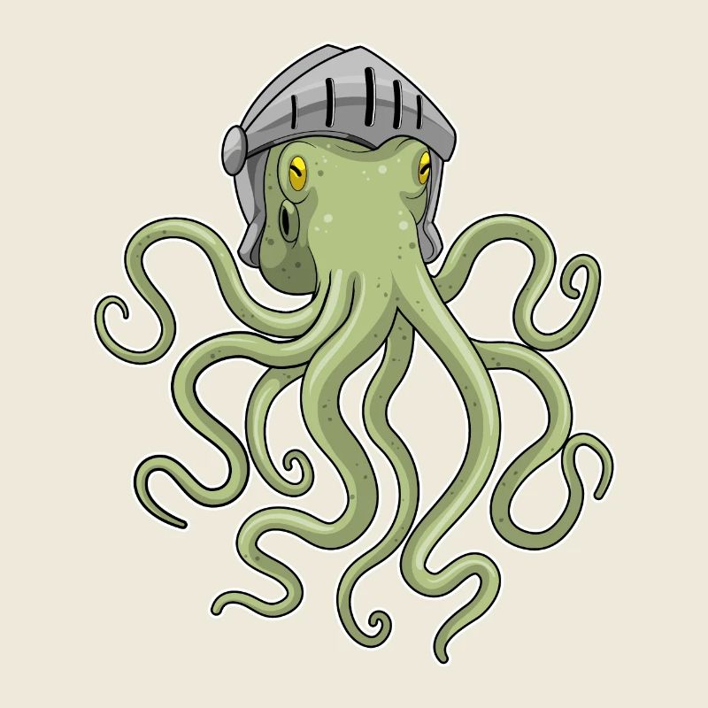 Krake Krieger Helm