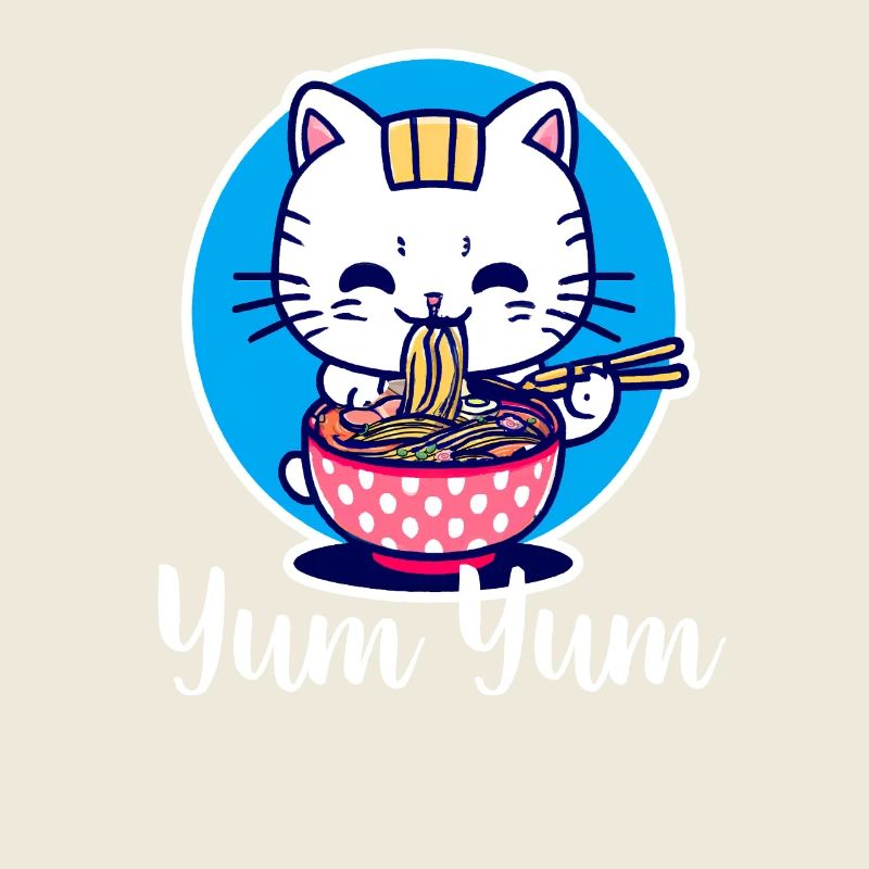 Cute Cat Eats Ramen - Anime - Manga