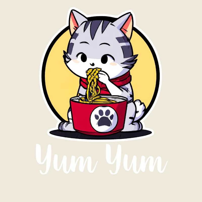 Cute Cat Eats Ramen - Anime - Manga