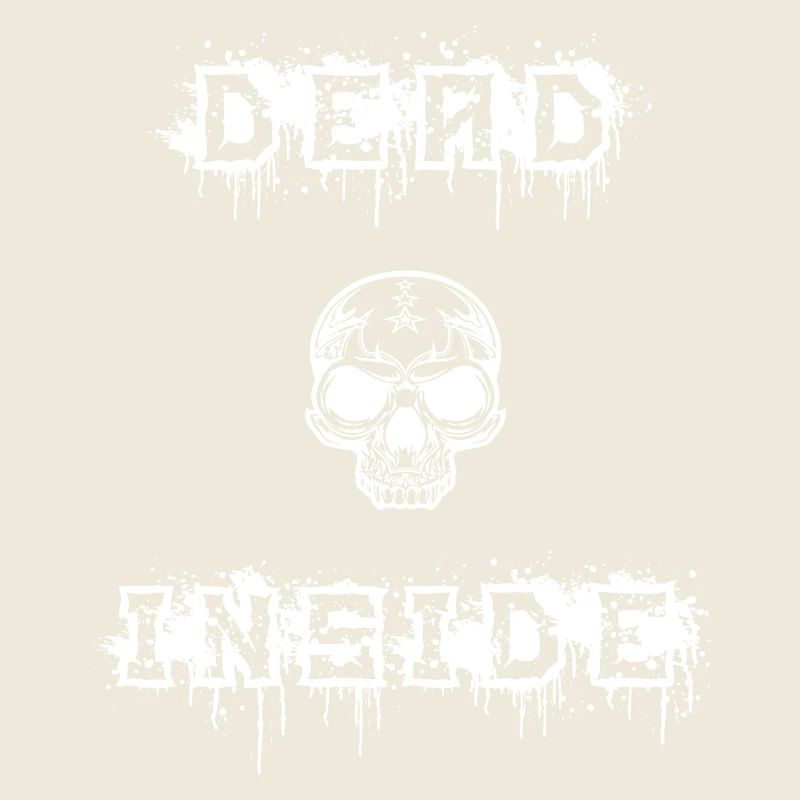 dead inside in white